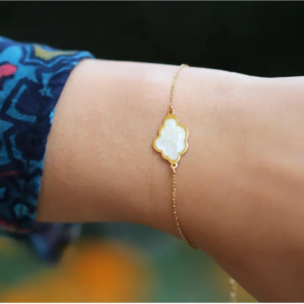 Bracelet nuage nacre