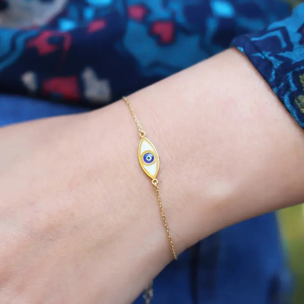 Bracelet œil nacre