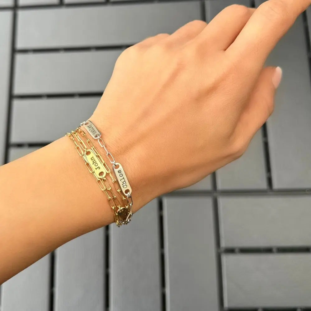 Bracelet prénom mini barrette
