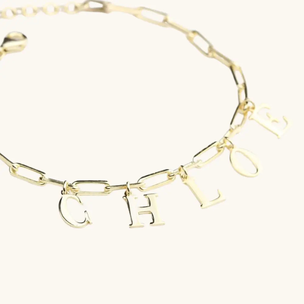 Bracelet prénom pendentif