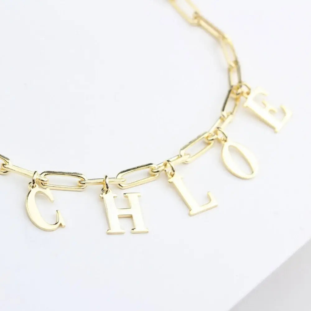Bracelet prénom pendentif