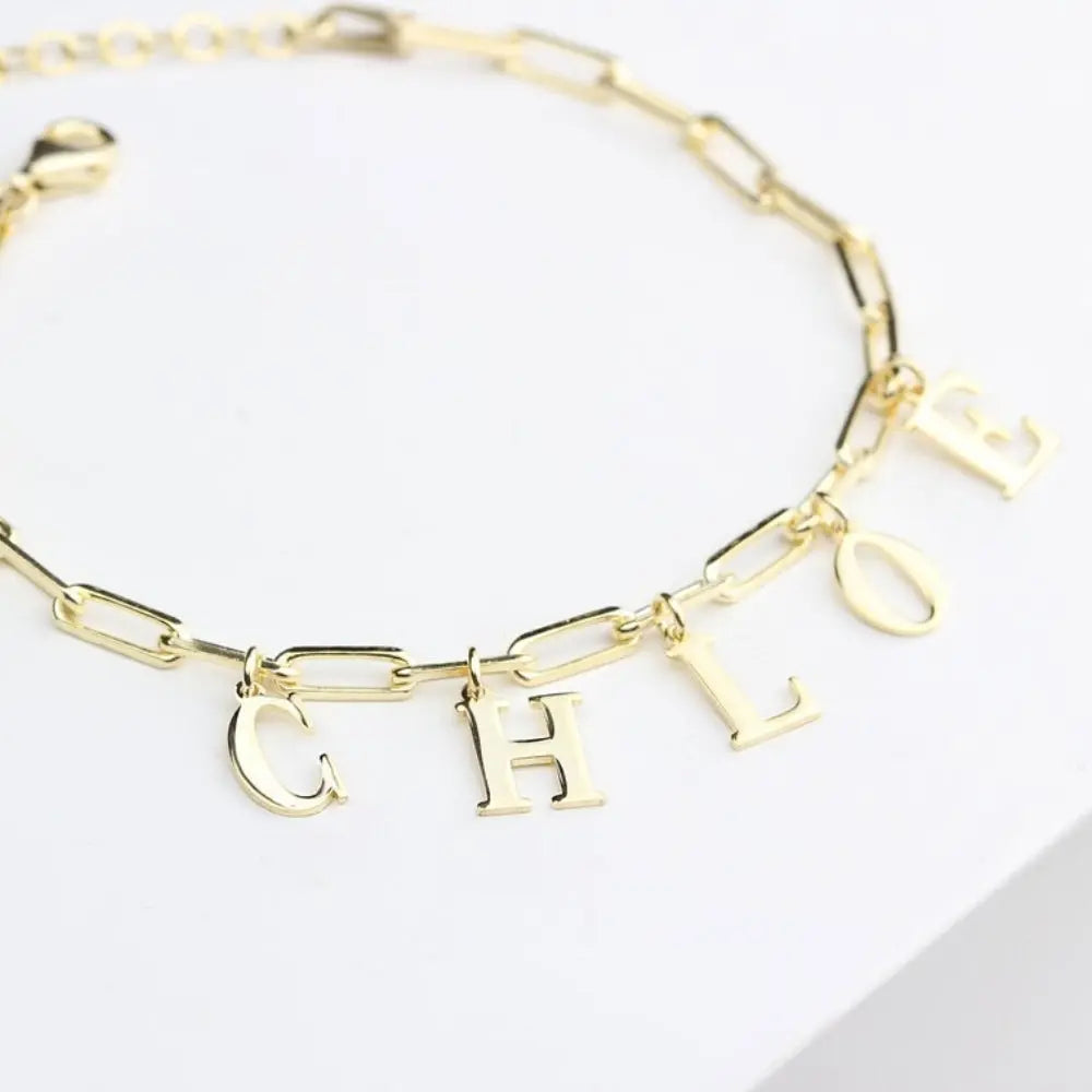 Bracelet prénom pendentif