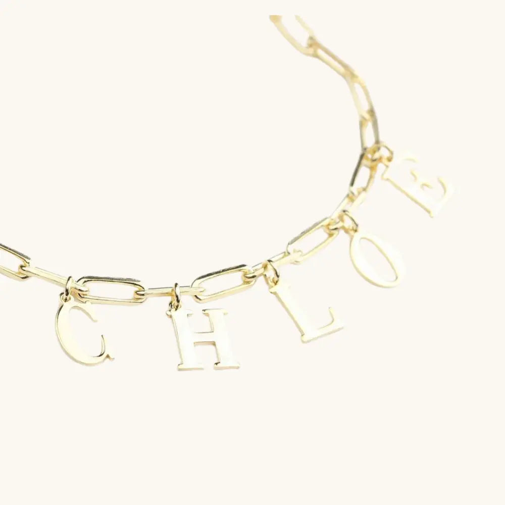 Bracelet prénom pendentif