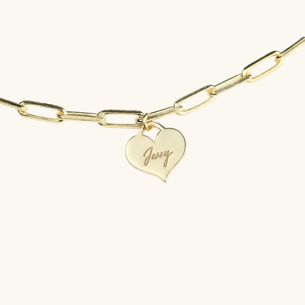 Bracelet prénom cœur