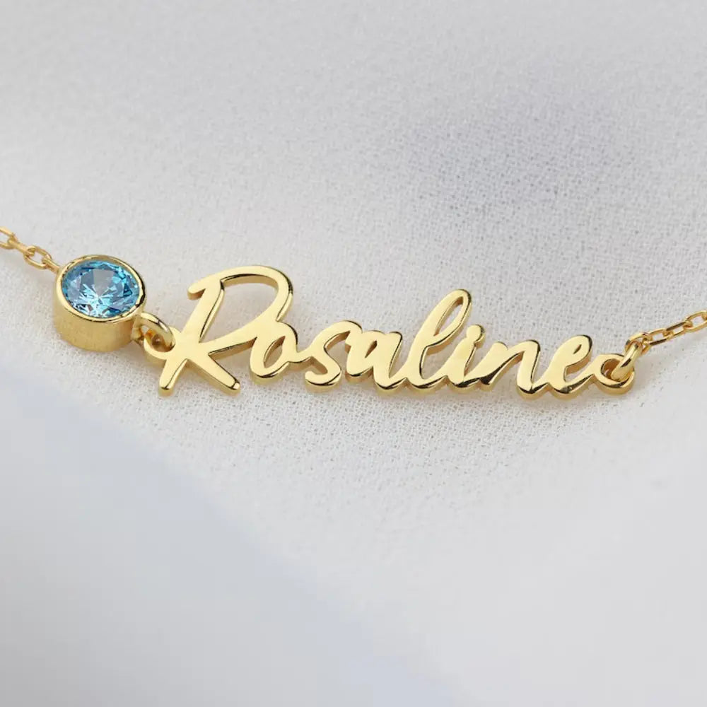 Bracelet prénom pierre