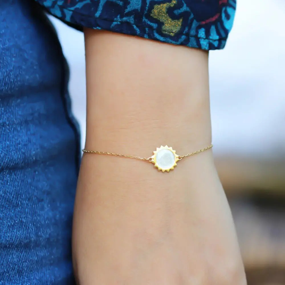 Bracelet Soleil En Émail