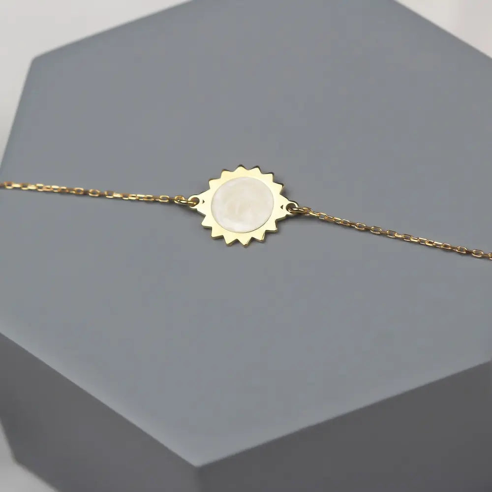 Bracelet Soleil En Émail