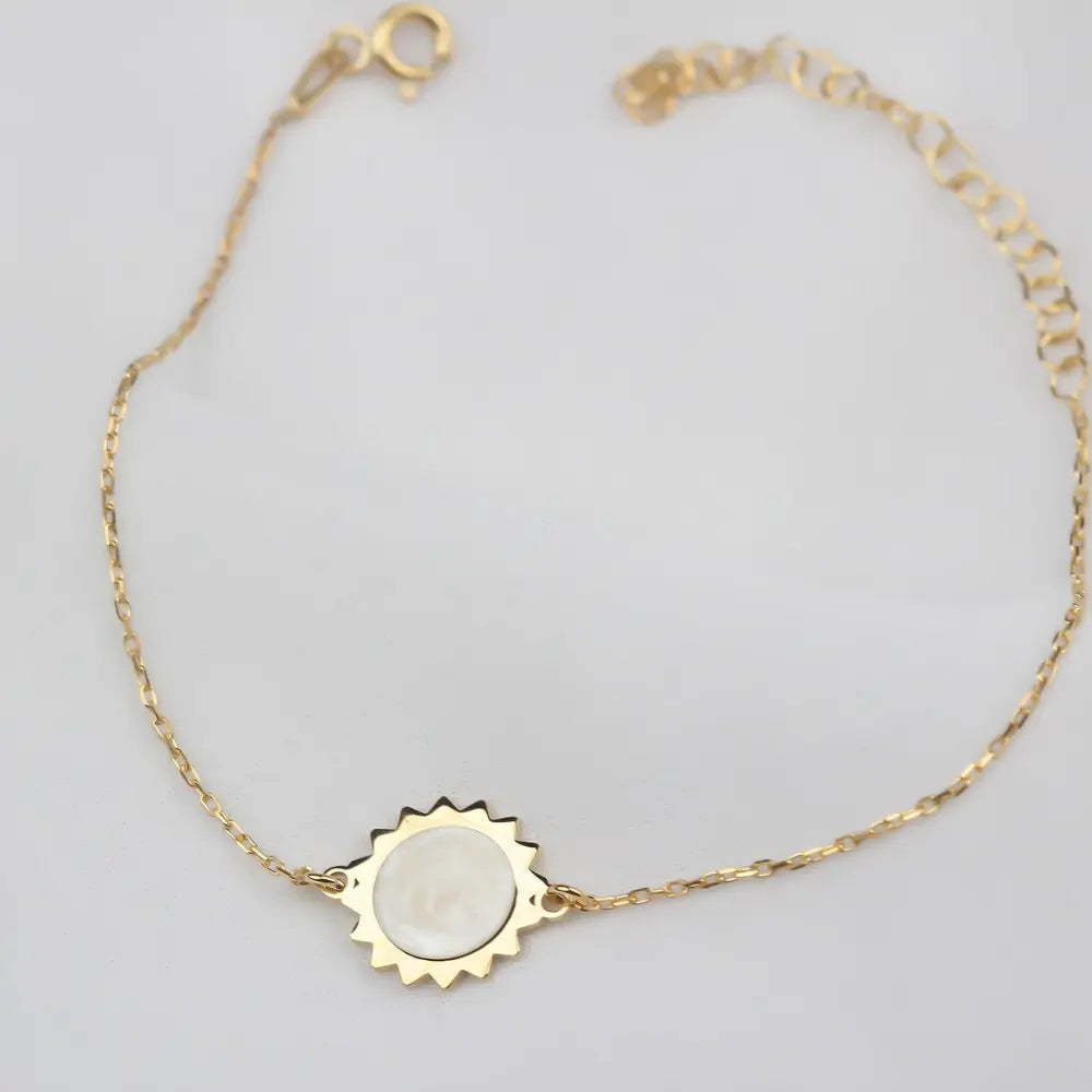 Bracelet Soleil En Émail