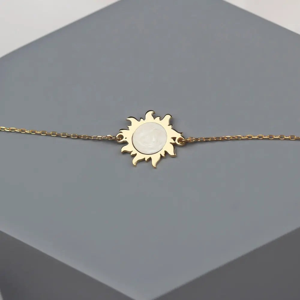 Bracelet soleil nacre