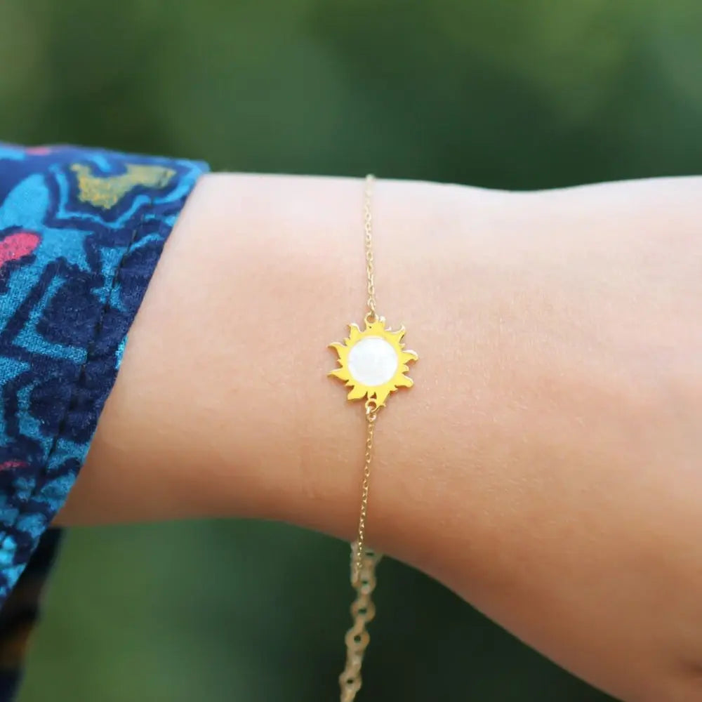 Bracelet soleil nacre