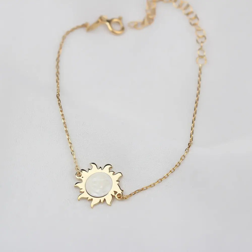 Bracelet soleil nacre