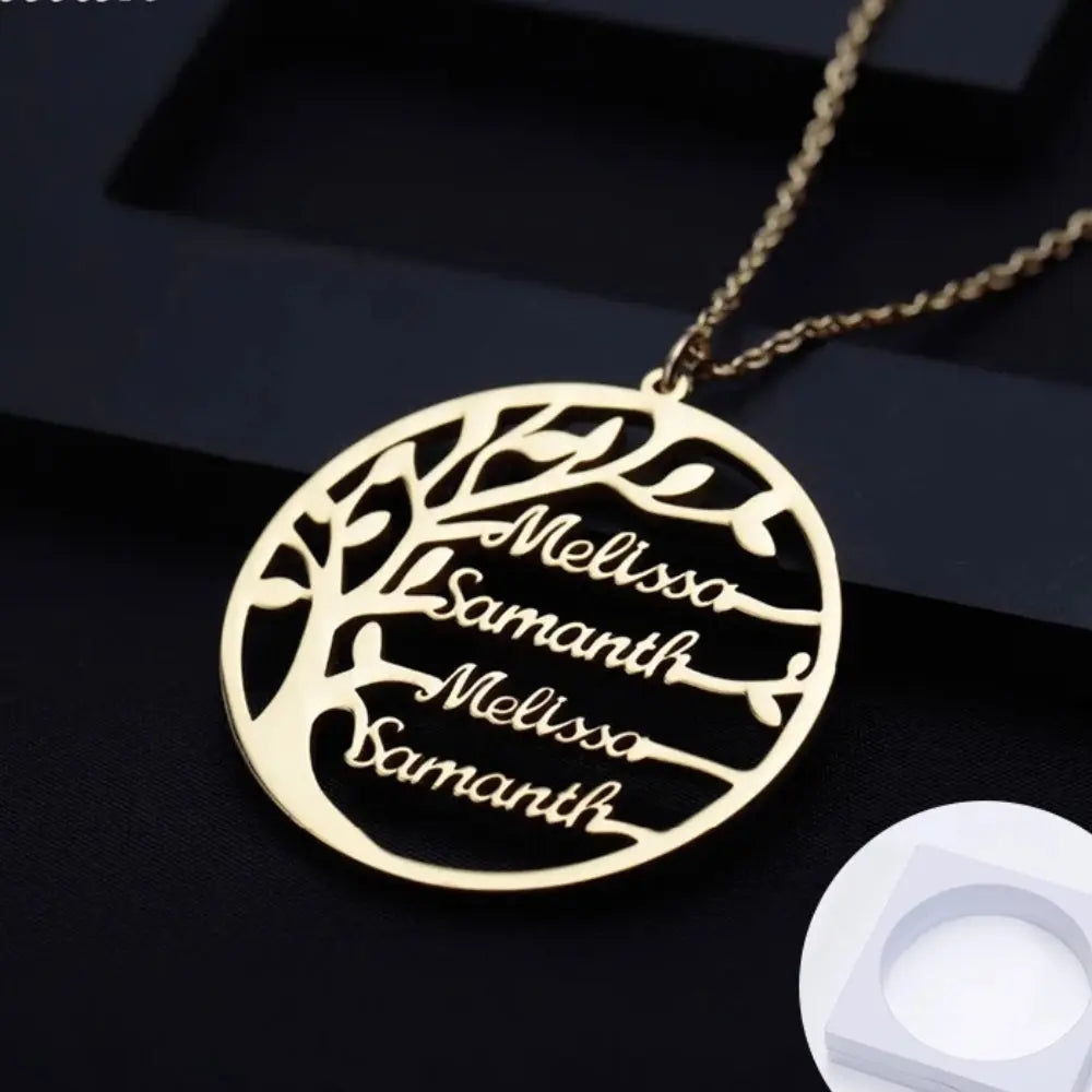 Collier arbre de vie prénom