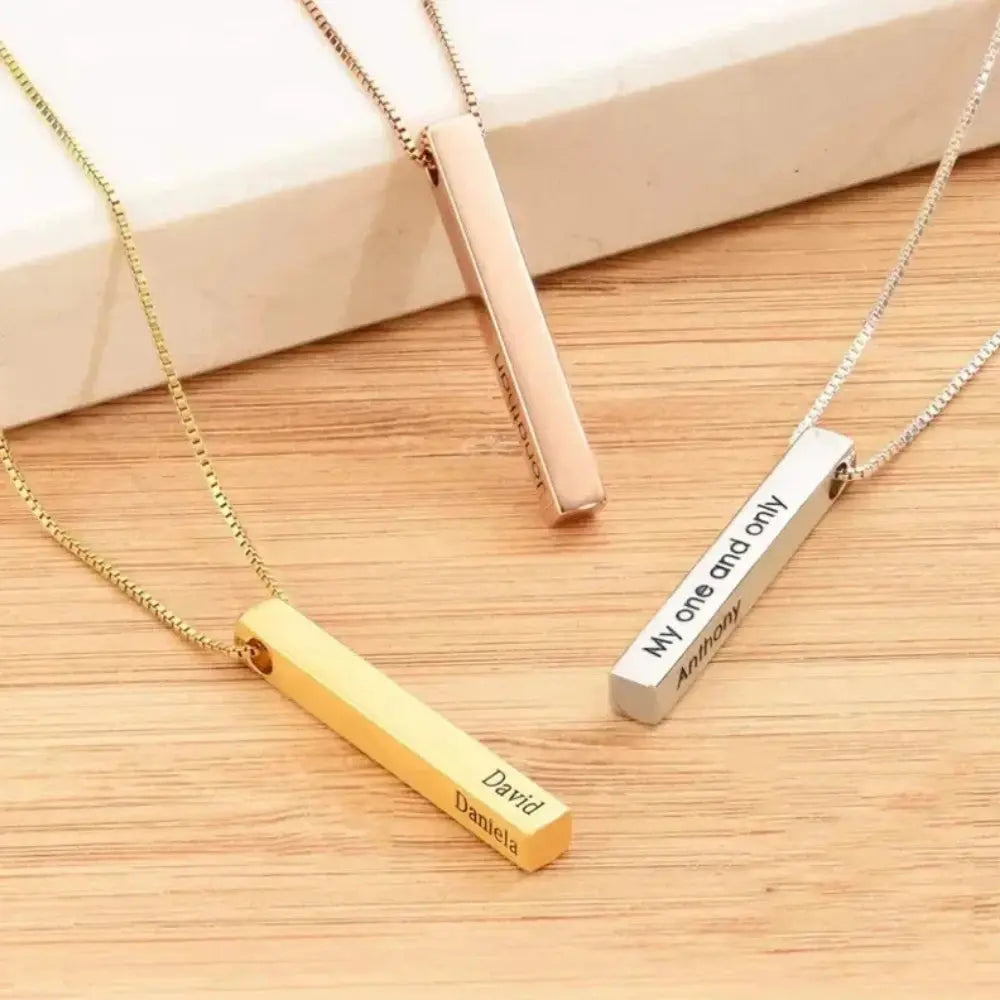Collier barre personnalisé