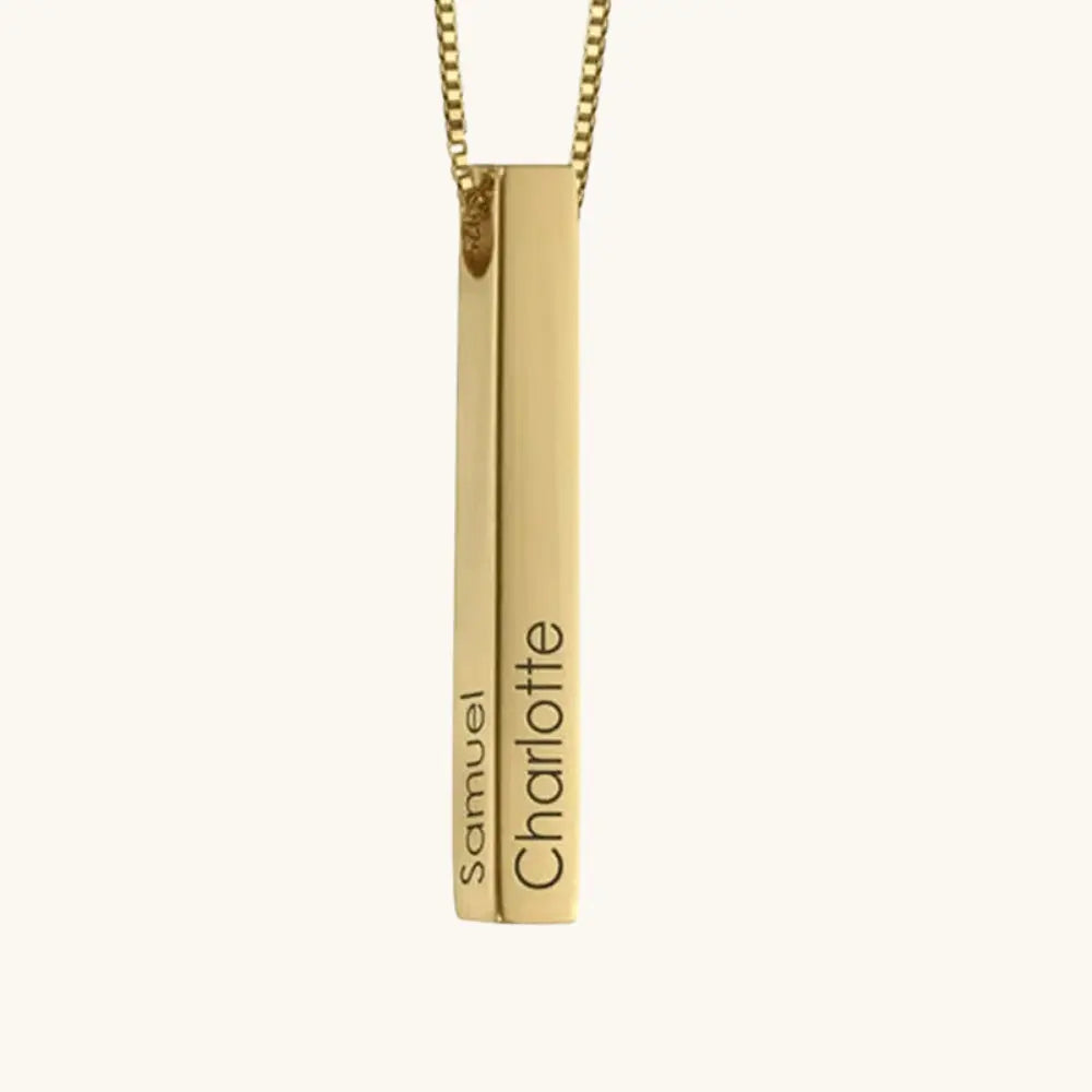 Collier barre personnalisé