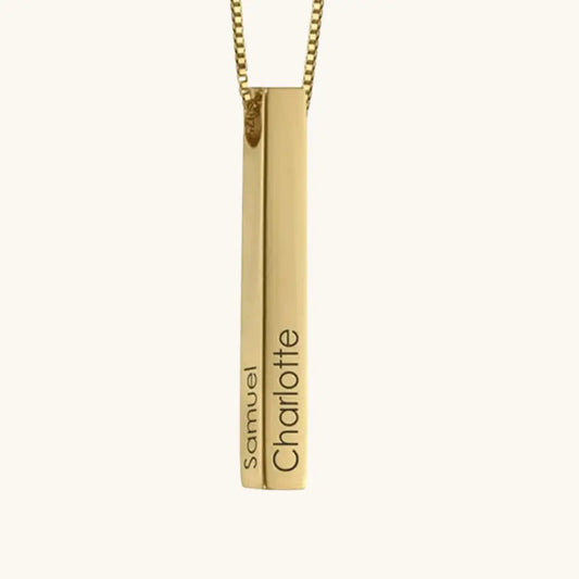 Collier barre personnalisé