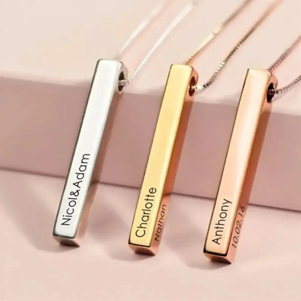 Collier barre personnalisé