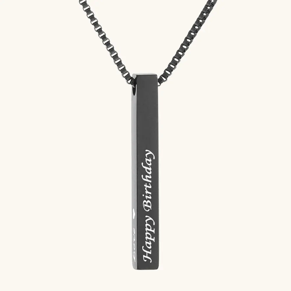 Collier barre personnalisé