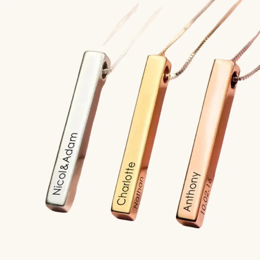 Collier barre personnalisé