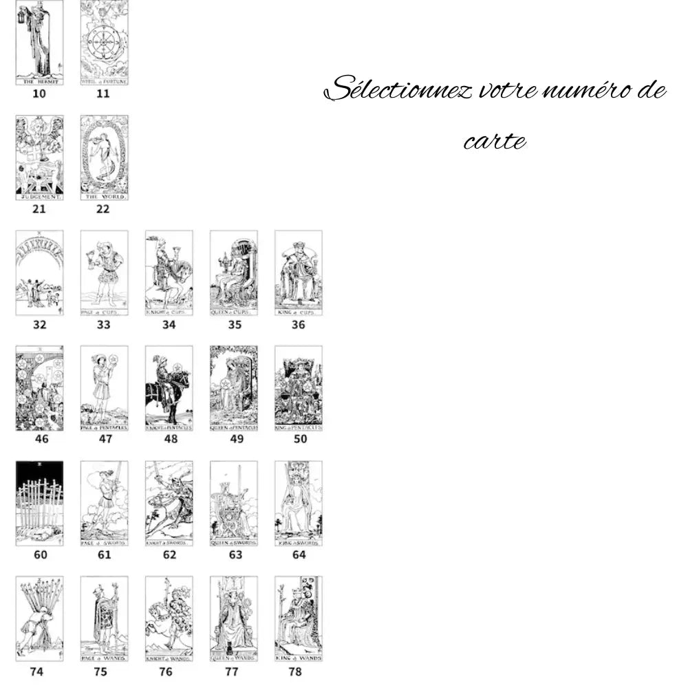 Collier carte de tarot