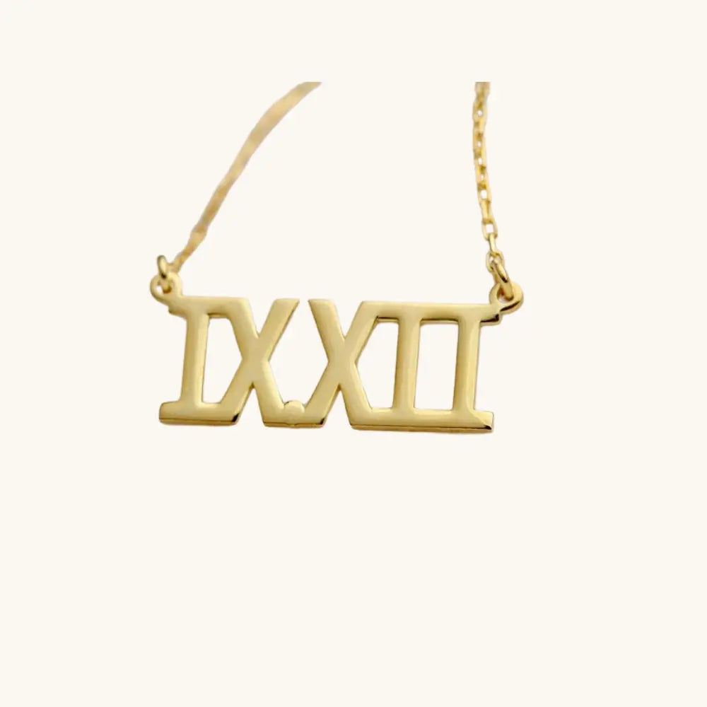 Collier Chiffres Romains