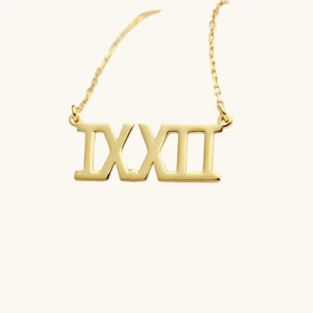 Collier Chiffres Romains
