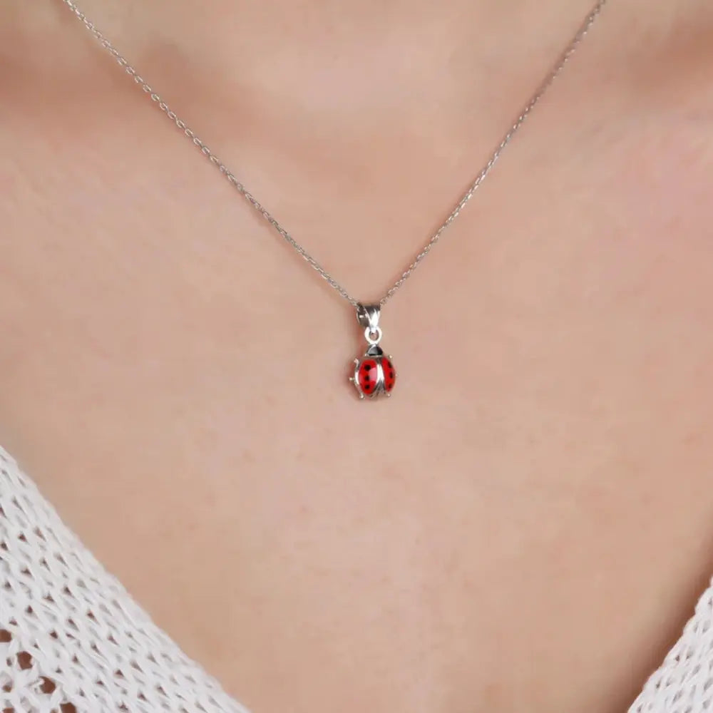 Collier coccinelle