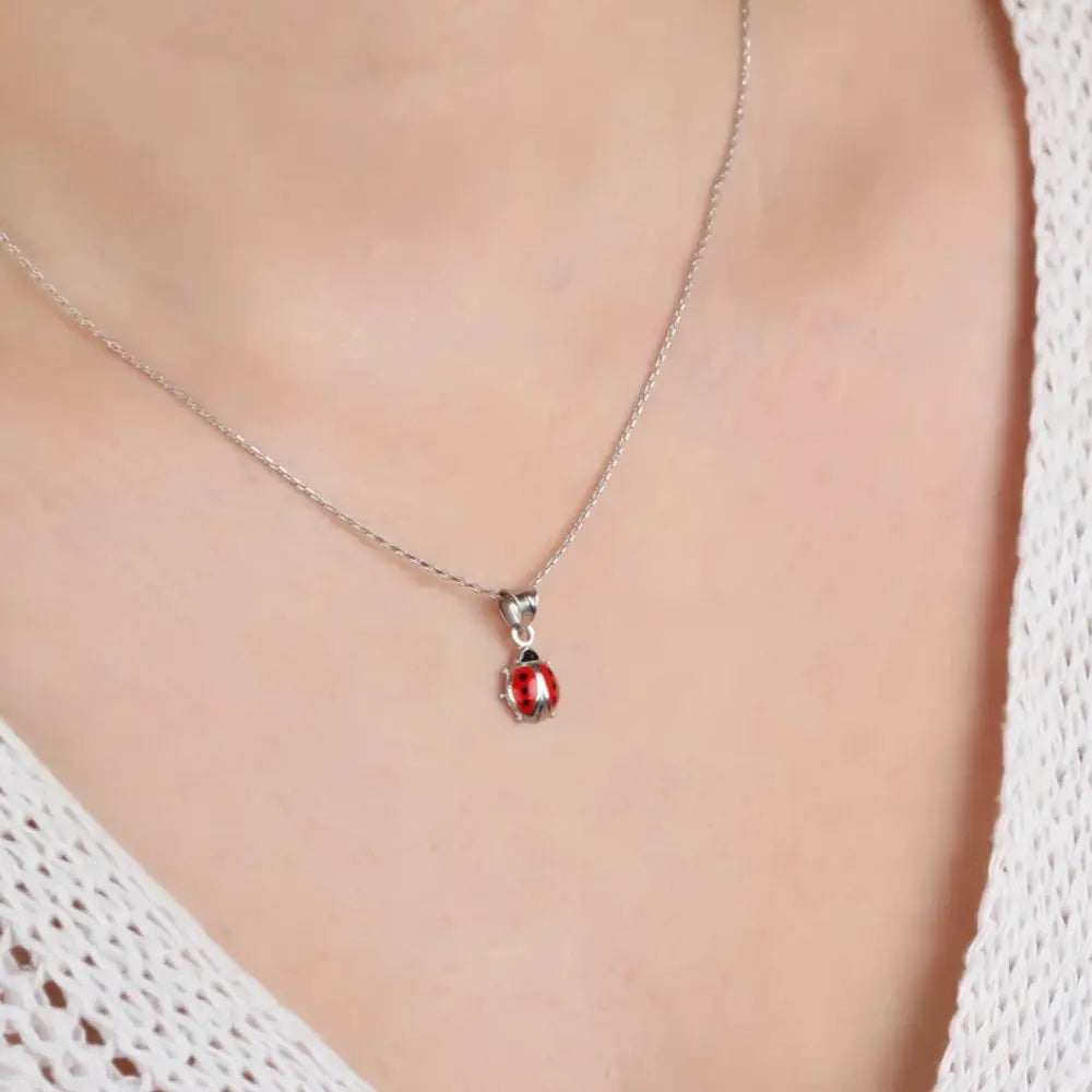 Collier coccinelle