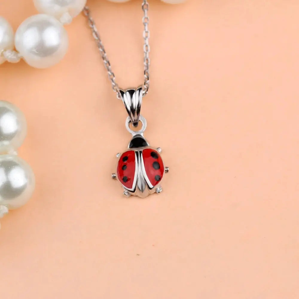 Collier coccinelle