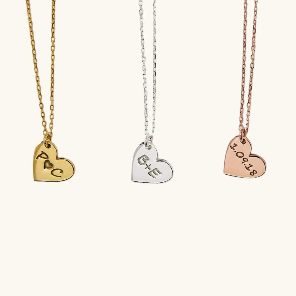 Collier coeur couple