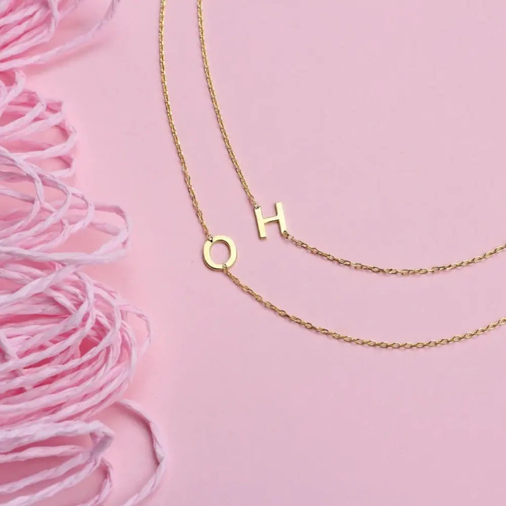 Collier deux initiales