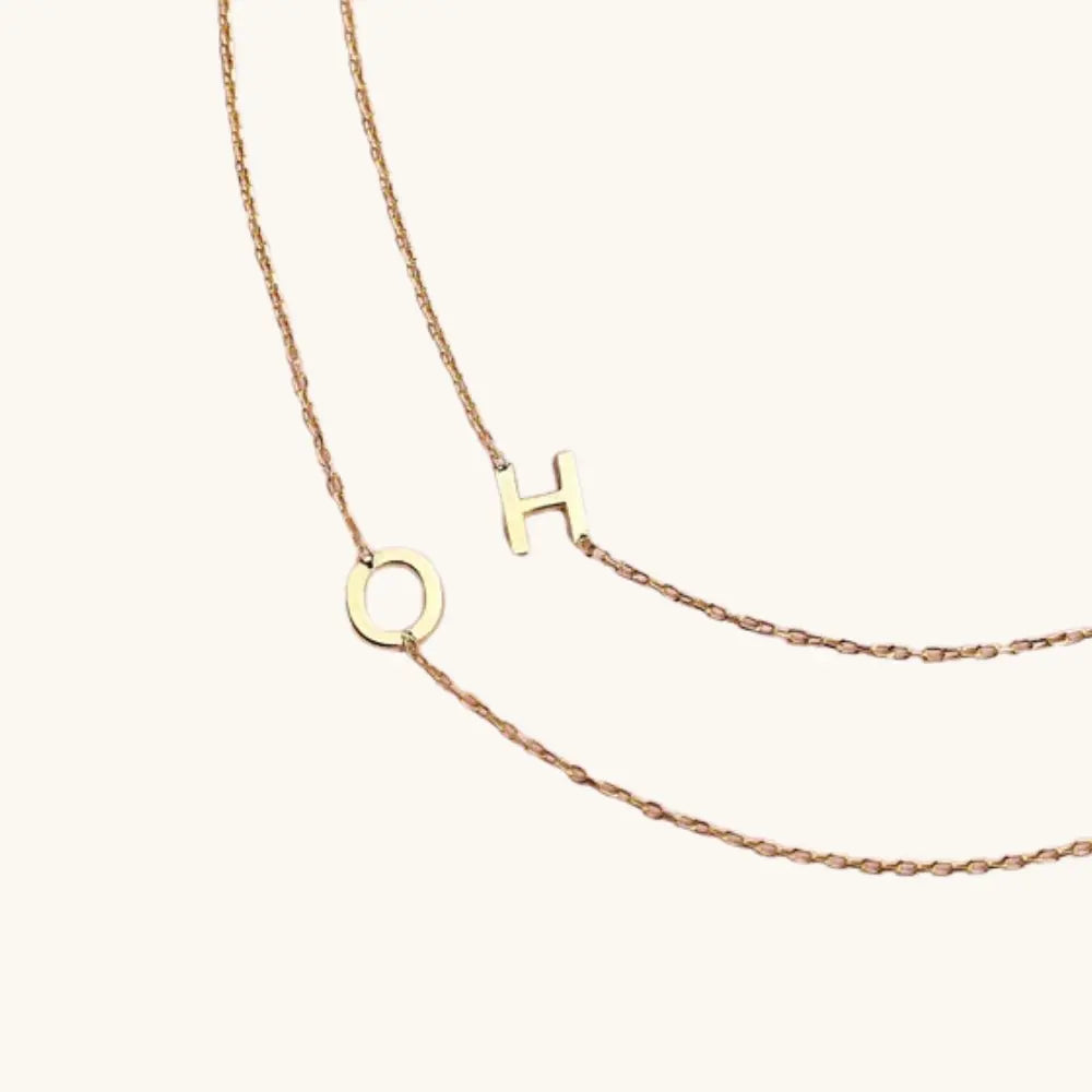 Collier deux initiales