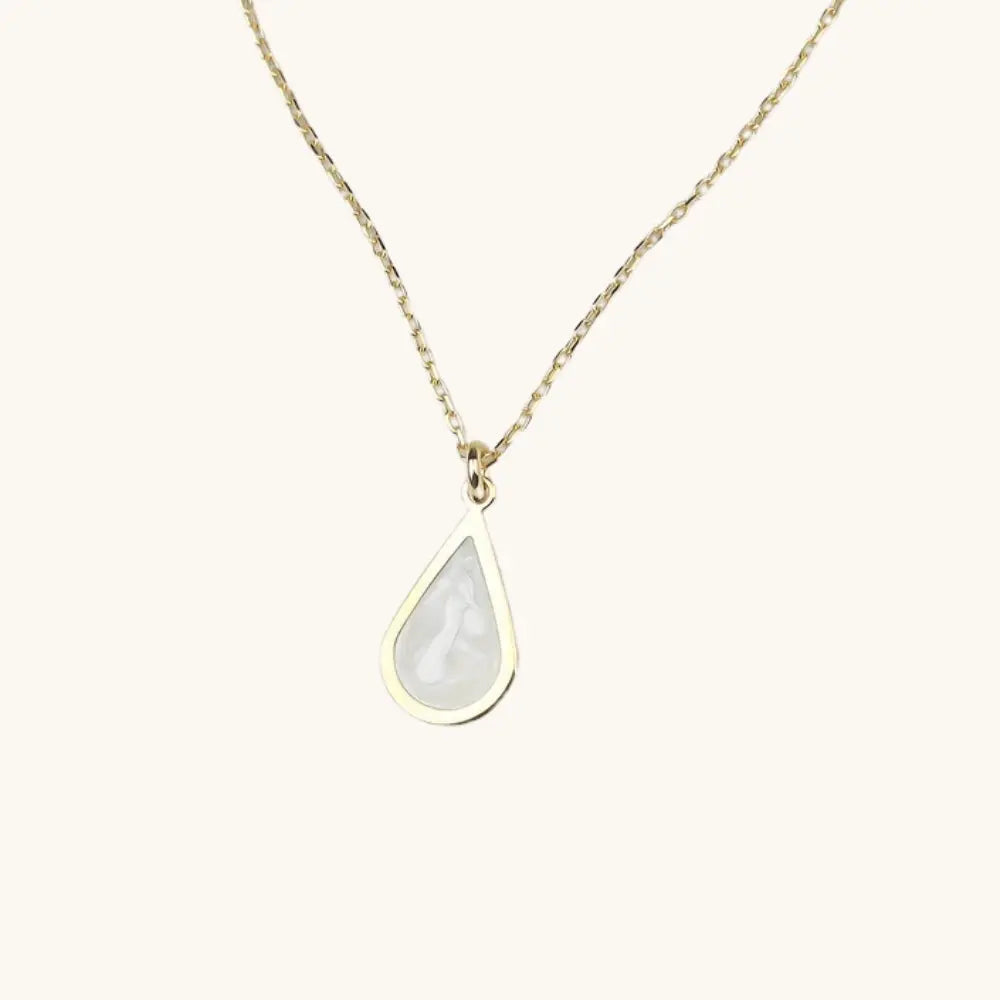 Collier goutte nacre
