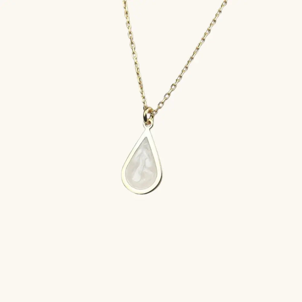Collier goutte nacre