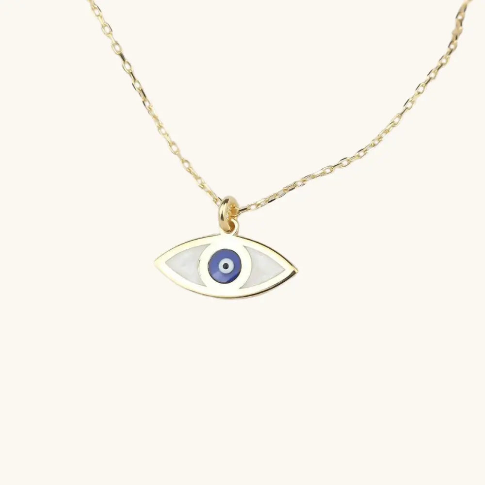 Collier œil nacre