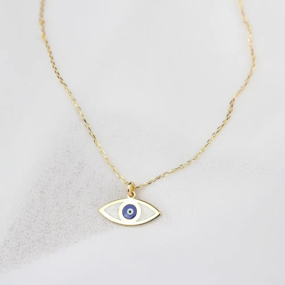 Collier œil nacre