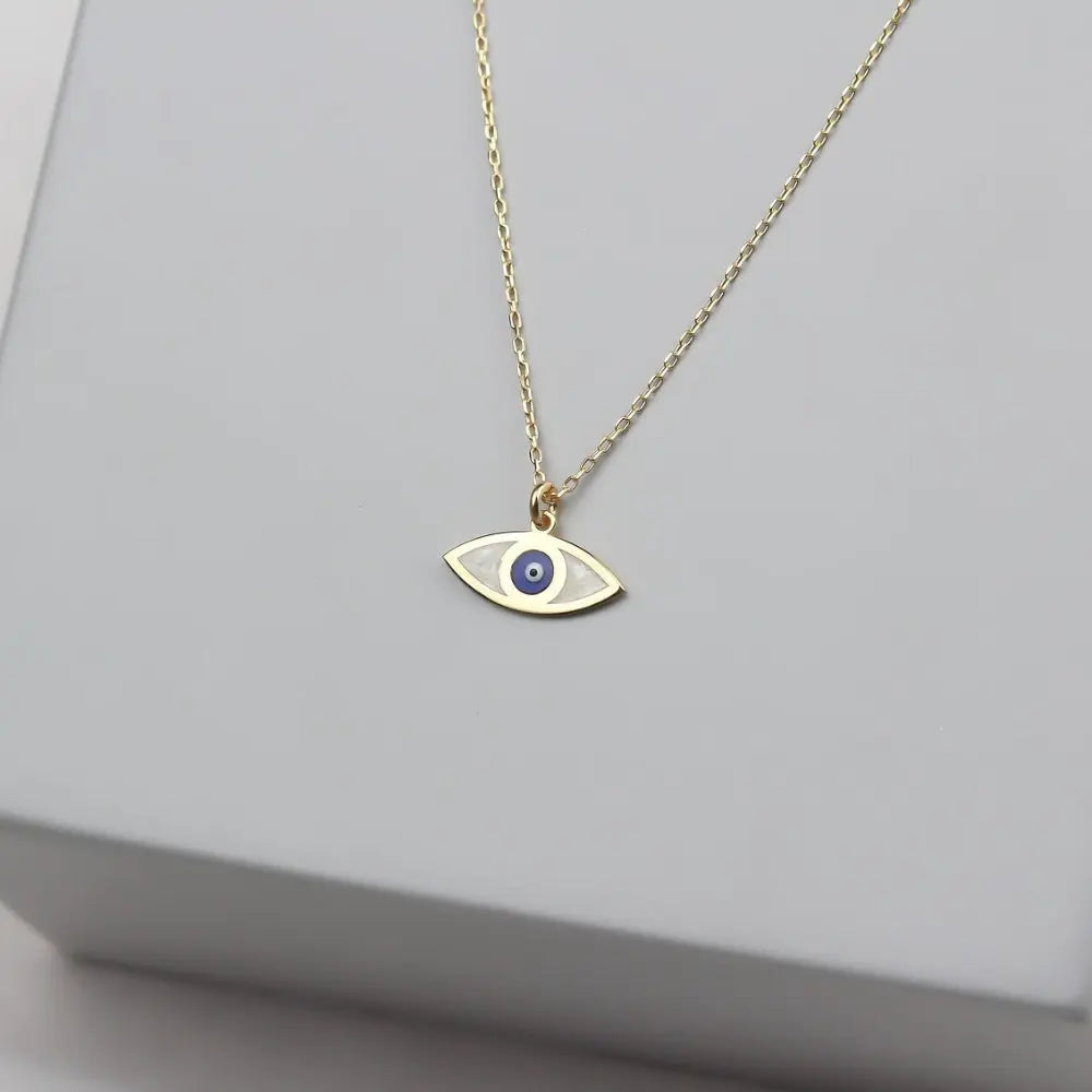 Collier œil nacre