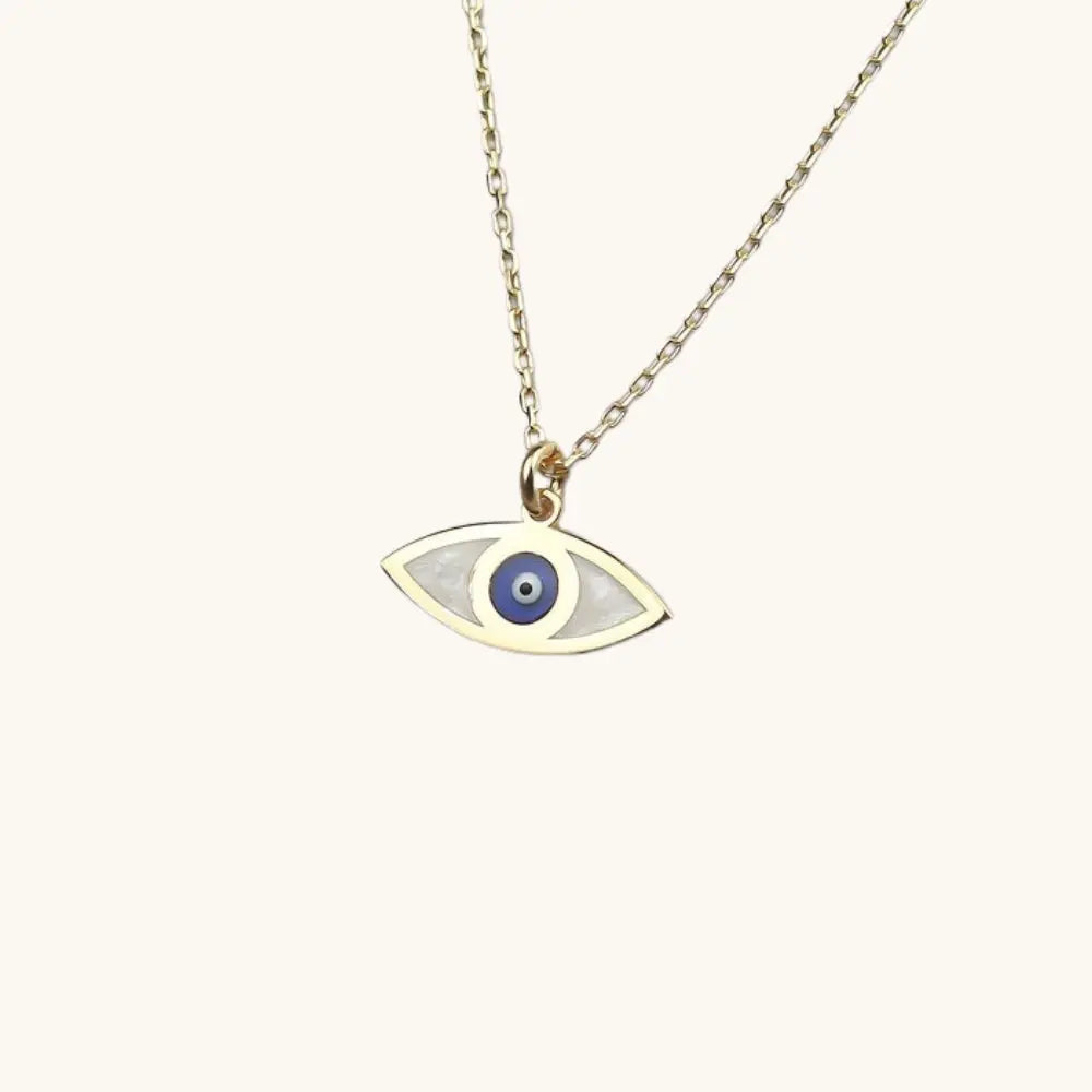 Collier œil nacre