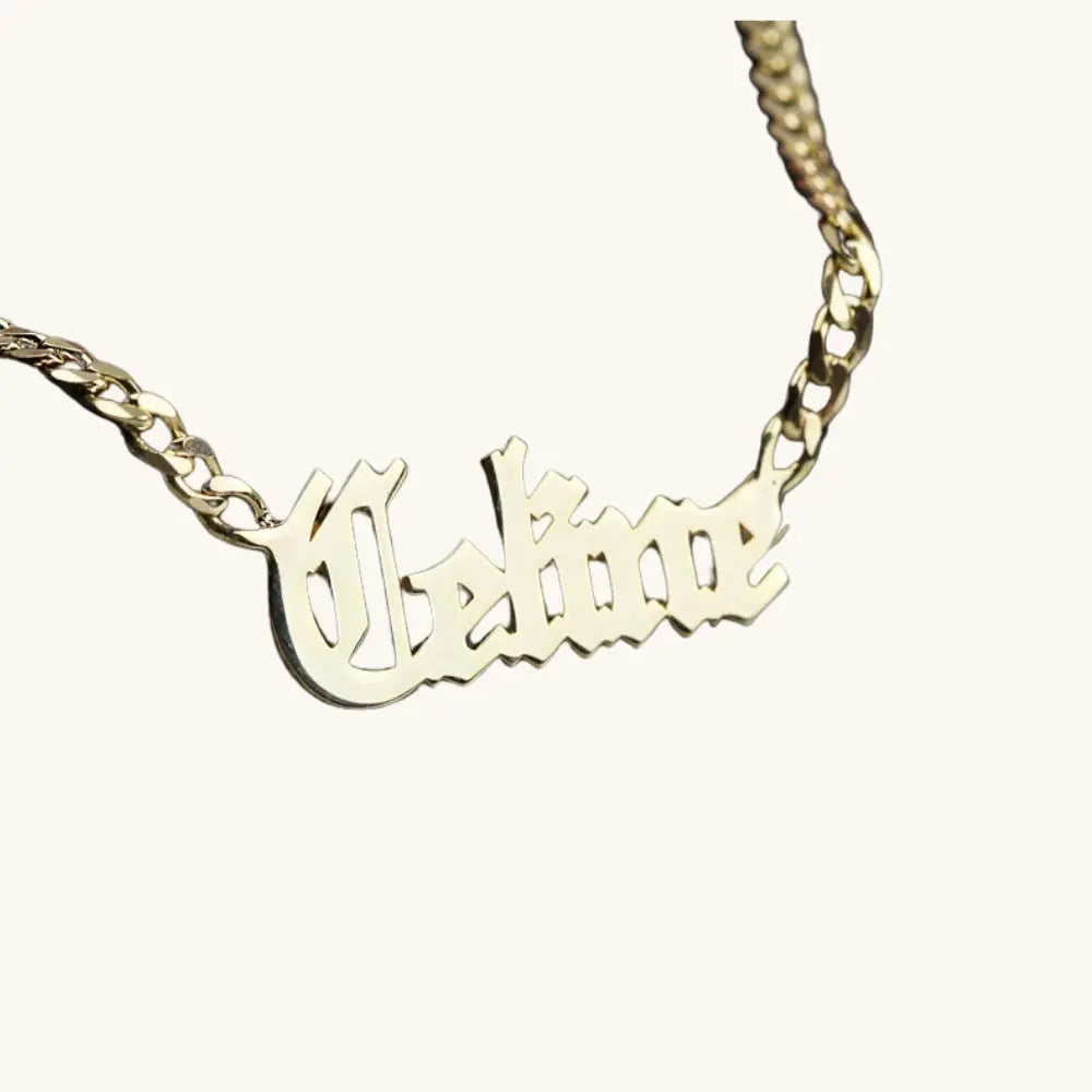 Collier prénom ancien anglais