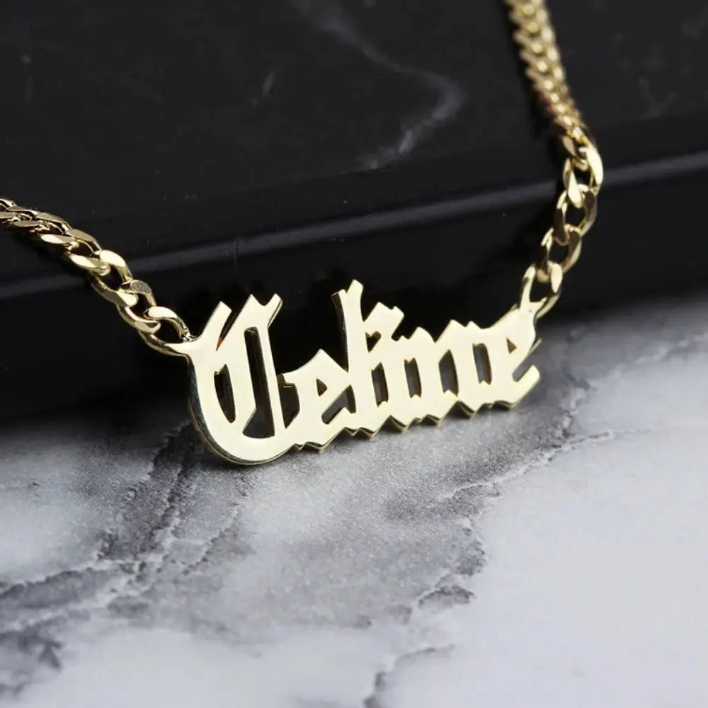 Collier prénom ancien anglais