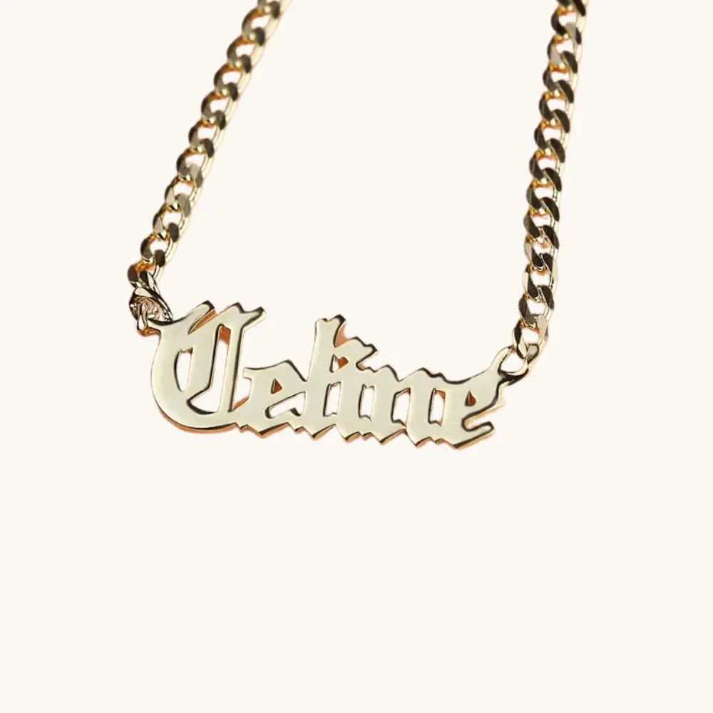 Collier prénom ancien anglais