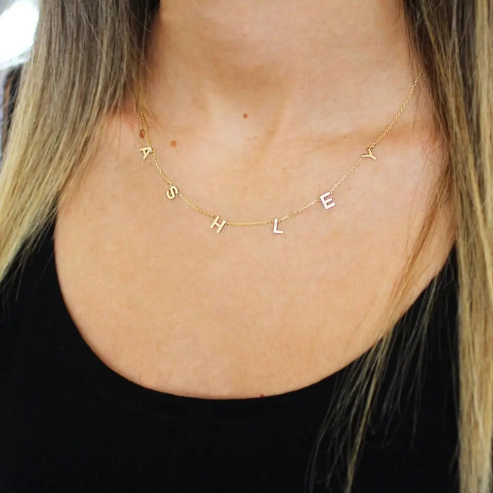 Collier prénom argent