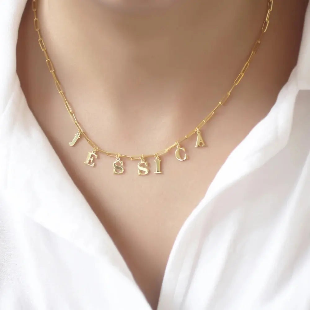 Collier prénom chaîne
