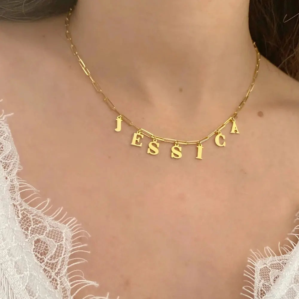 Collier prénom chaîne