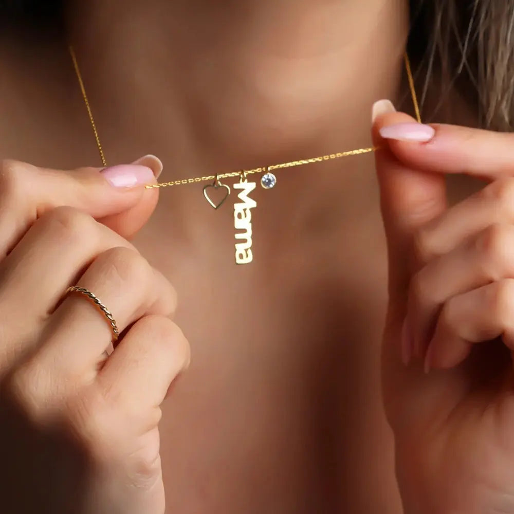 Collier prénom cœur
