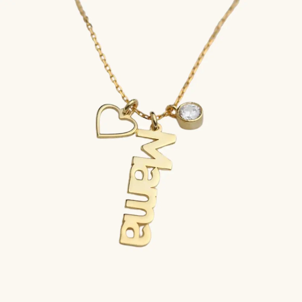 Collier prénom cœur