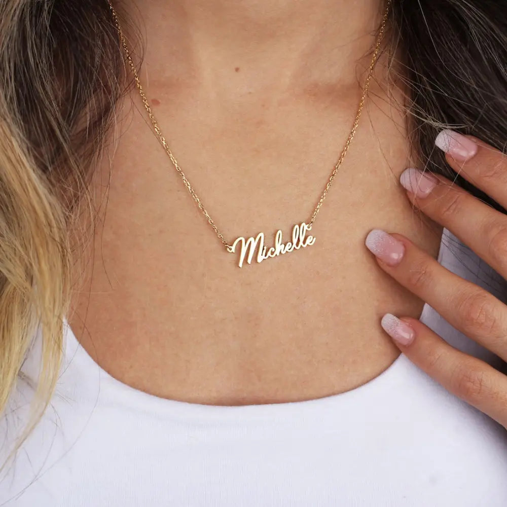 Collier prénom moderne