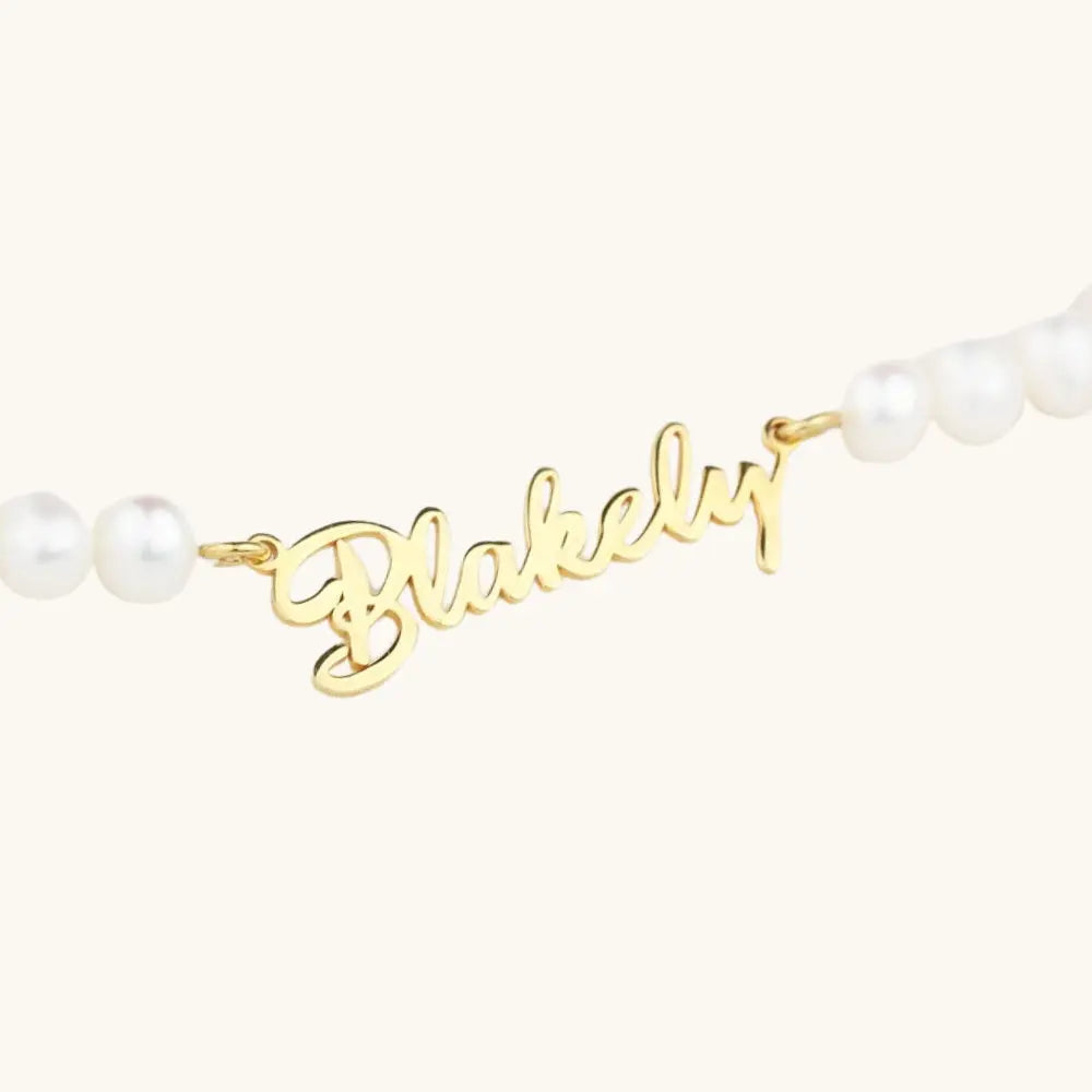Collier prénom de perles