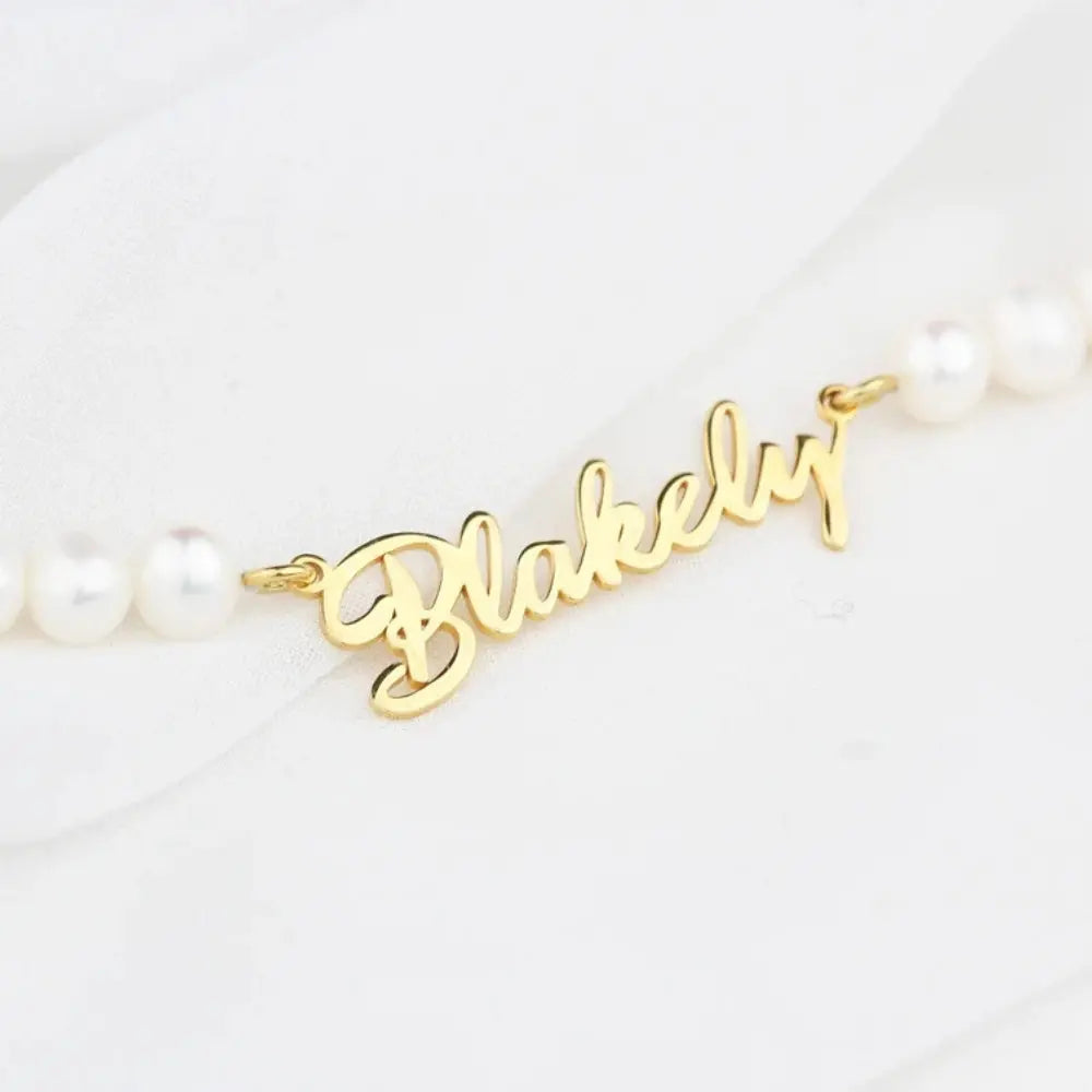 Collier prénom de perles