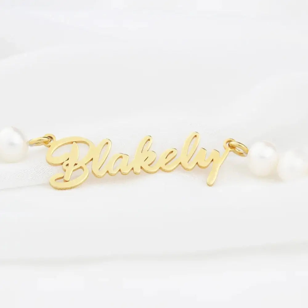 Collier prénom de perles