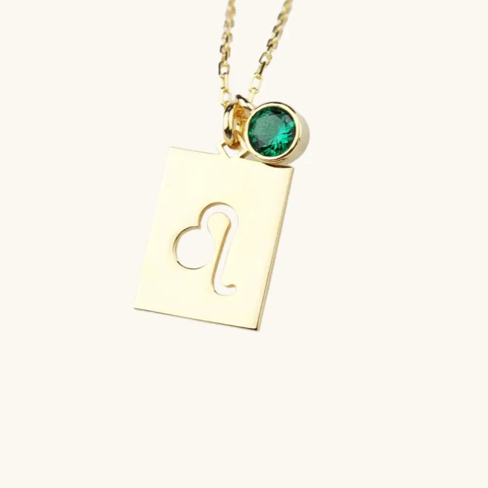 Collier signe astrologique et pierre